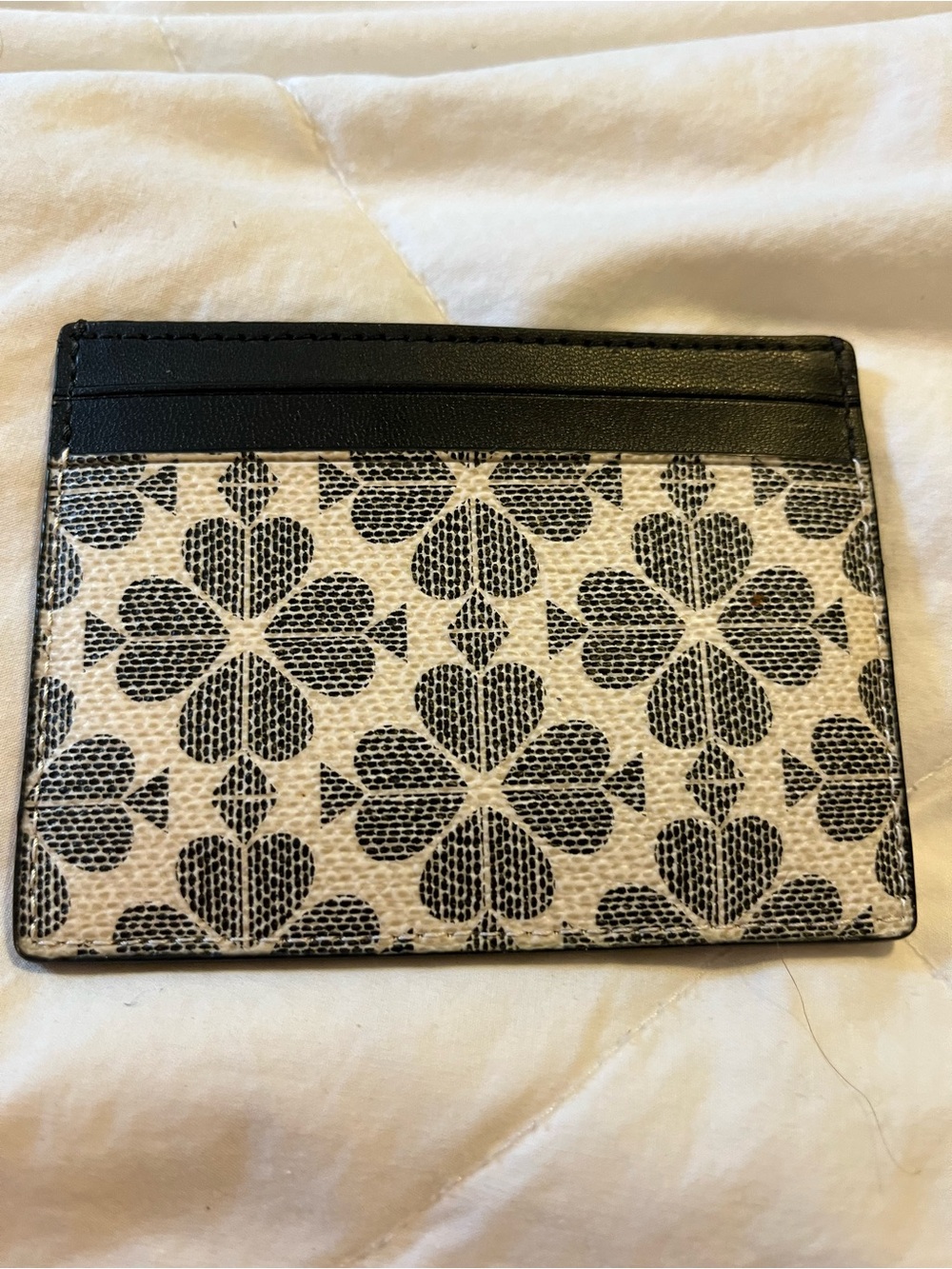 kate spade Black & Cream spade Card Holder - Picture 2 of 2